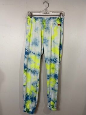 Aviator Nation Neon Tie Dye Sweatpants Joggers Size S Made in USA